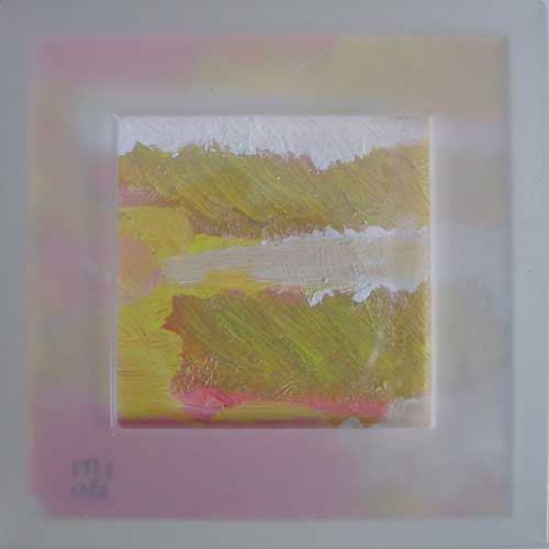 Marja de Jong, acrylic paint series landscape in a box 4