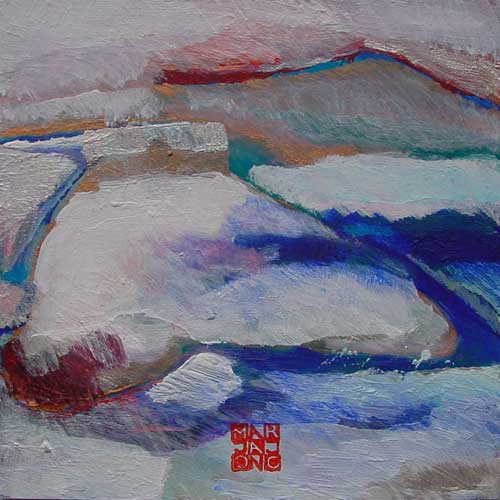 Marja de Jong, acrylic paint series Saksala on the Rock 8