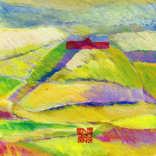 Marja de Jong, acrylic paint series Saksala on the Rock 32