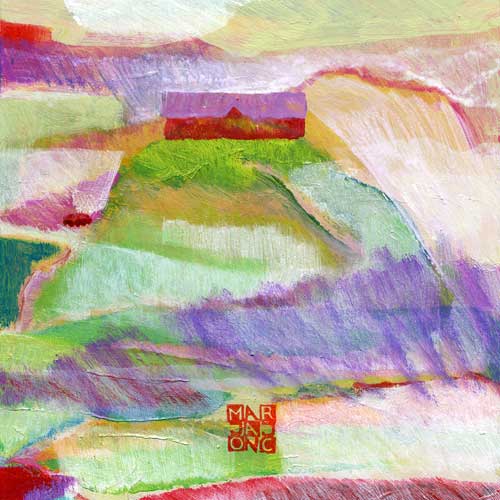 Marja de Jong, acrylic paint series Saksala on the Rock 33