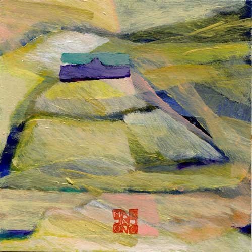 Marja de Jong, acrylic paint series Saksala on the Rock 36