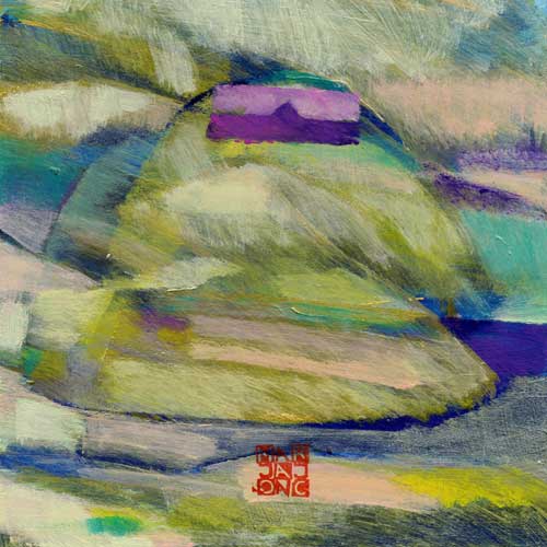 Marja de Jong, acrylic paint series Saksala on the Rock 37
