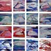 Marja de Jong, acrylic paint, series Saksala on the Rock 1-16