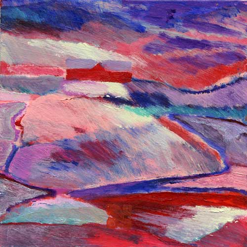Marja de Jong, acrylic paint series Saksala on the Rock 48