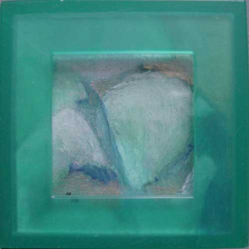 Marja de Jong, acrylic paint series nude in a box 10