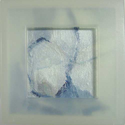 Marja de Jong, acrylic paint series nude in a box 12
