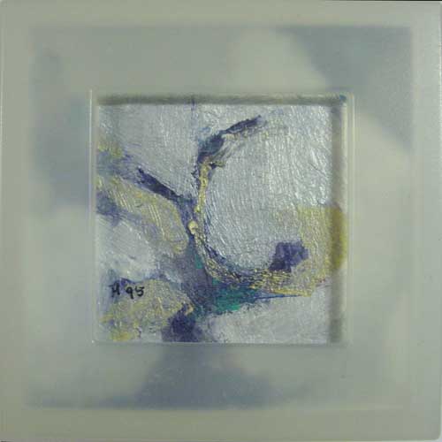 Marja de Jong, acrylic paint series nude in a box 14
