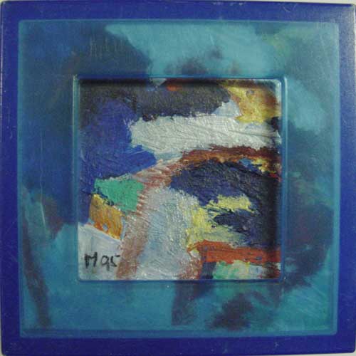 Marja de Jong, acrylic paint series nude in a box 17